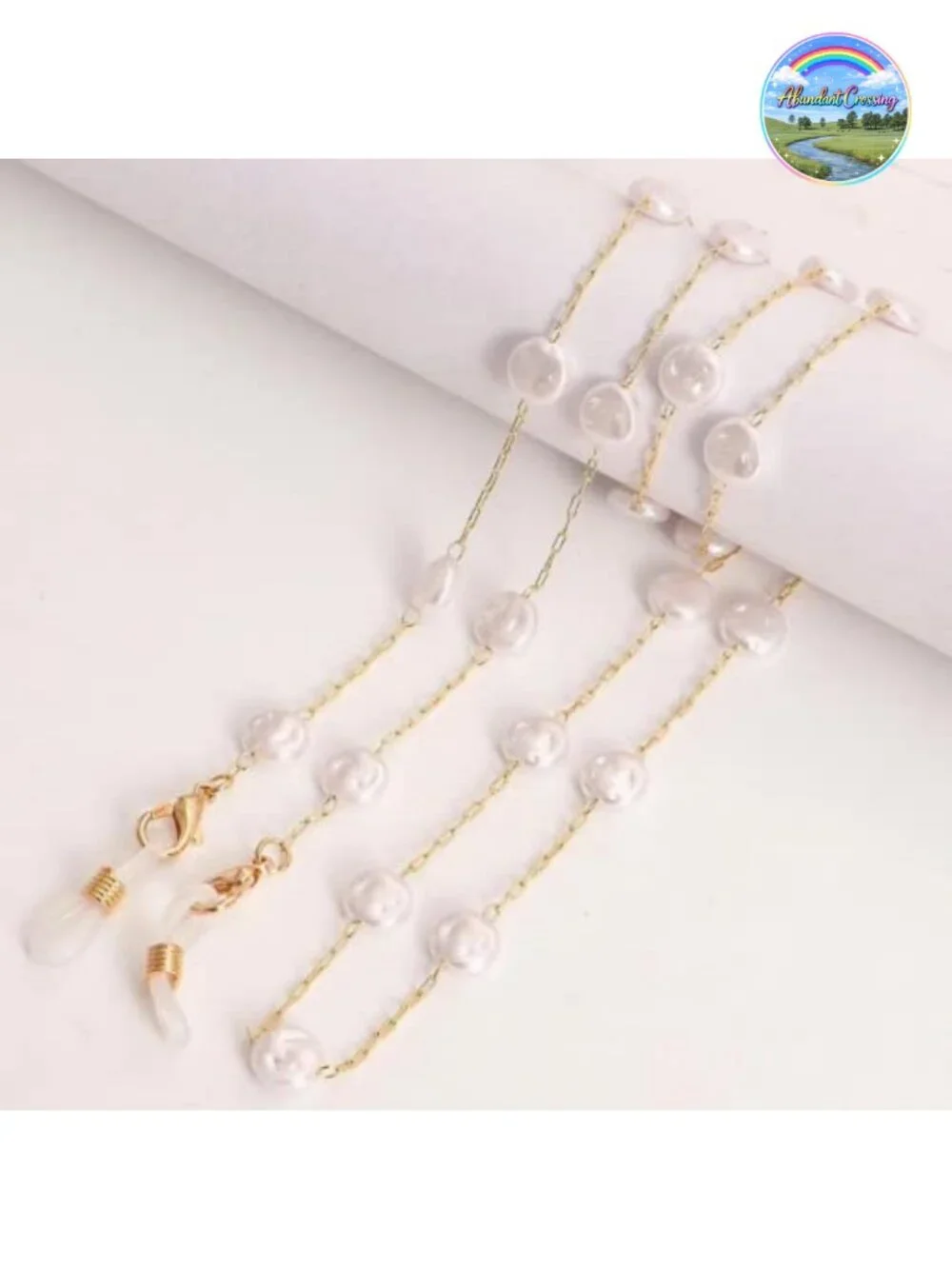 Women's Eyeglasses Chain for Reading Glasses - Gold Tone Plated Metal 30